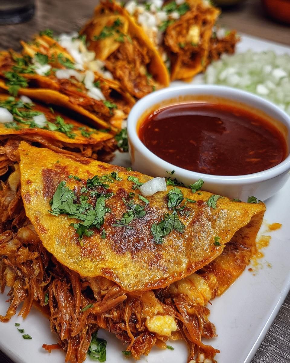 Queso-Birria Tacos
